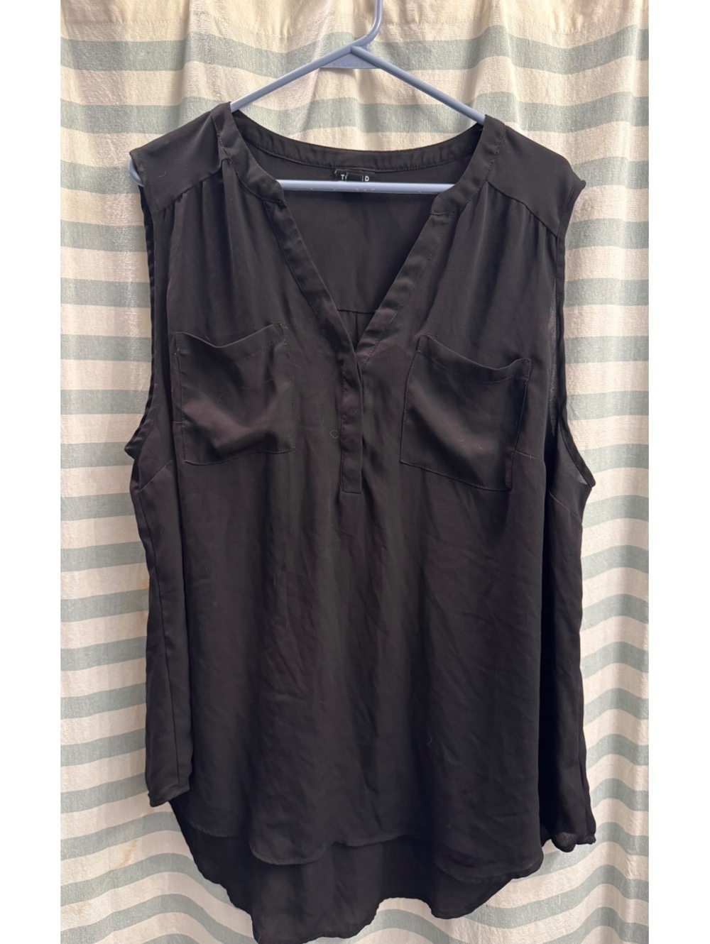 Torrid Harper Black Sleeveless Blouse Size 2X